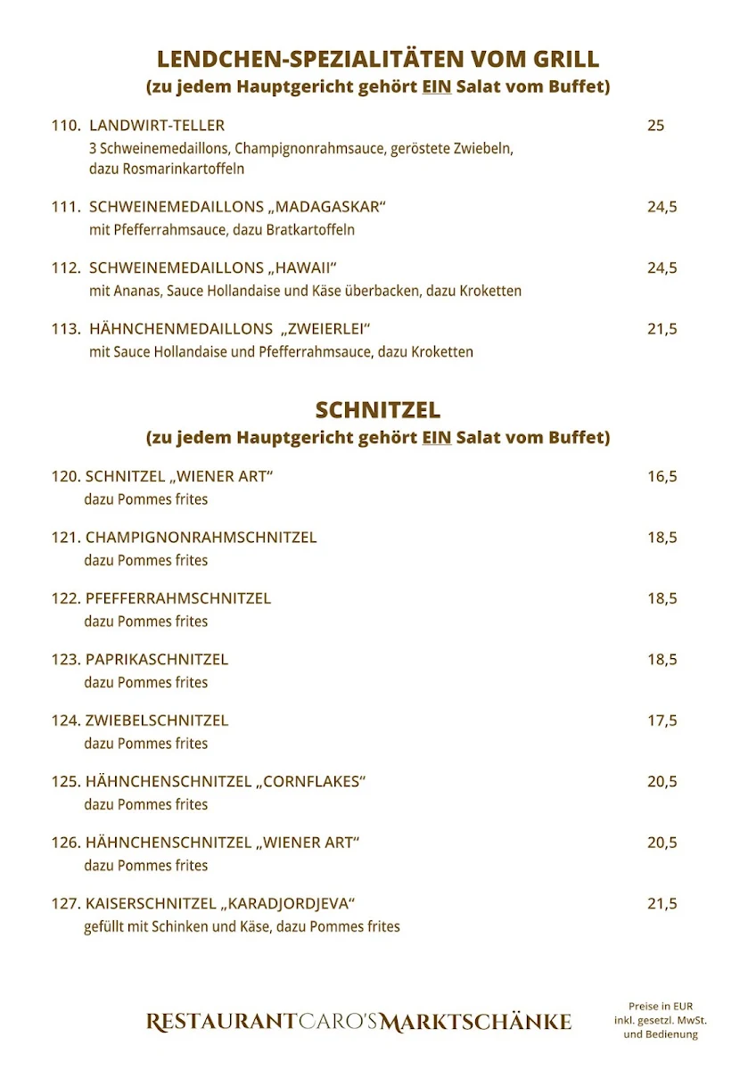 Speisekarte photo 3