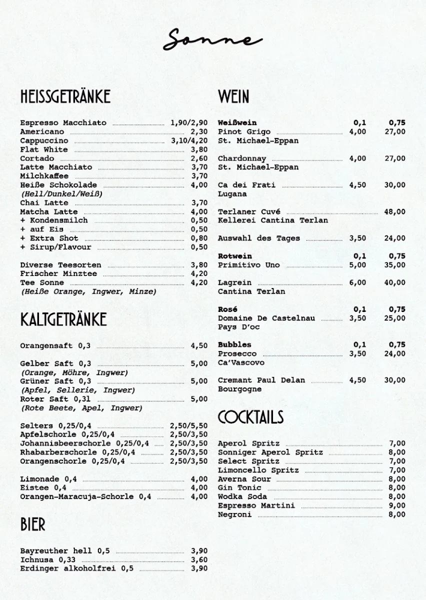 Speisekarte photo 1
