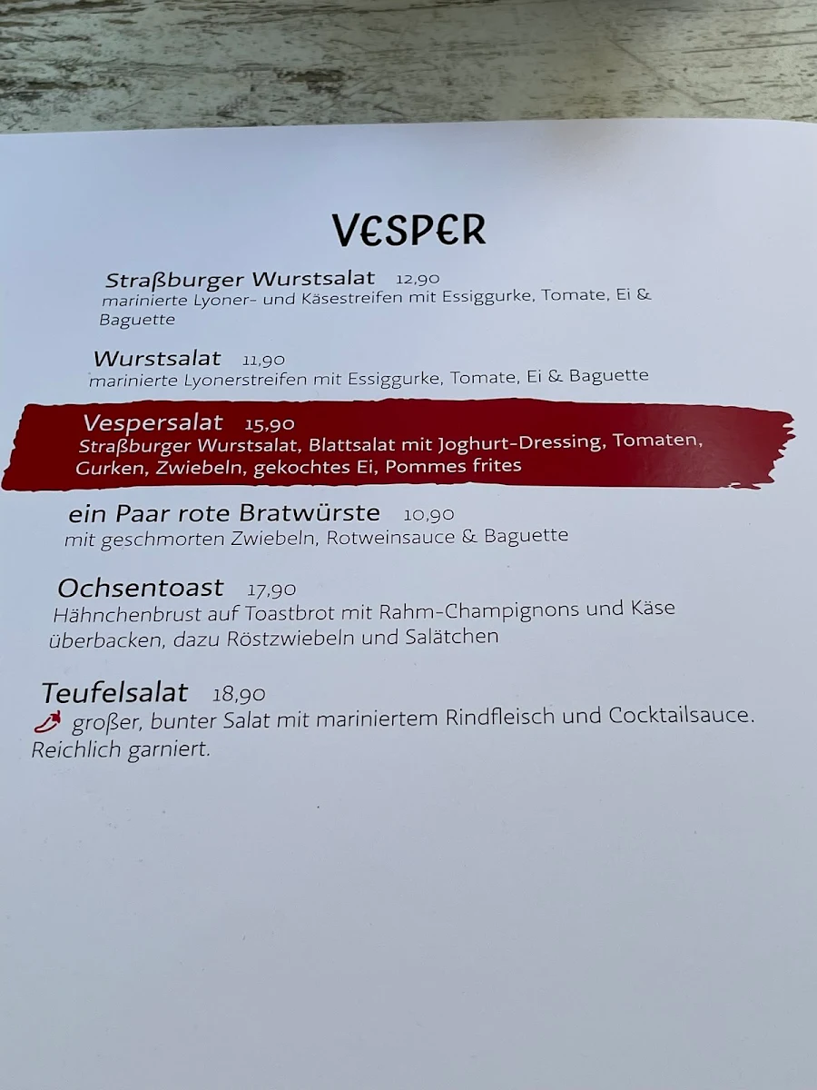 Speisekarte photo 2