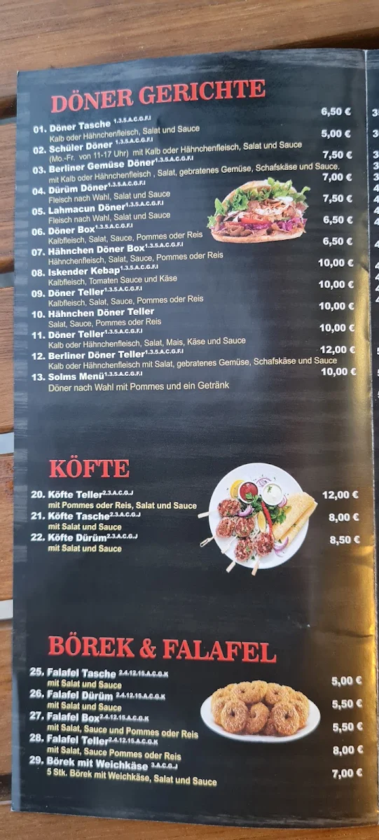 Speisekarte photo 3