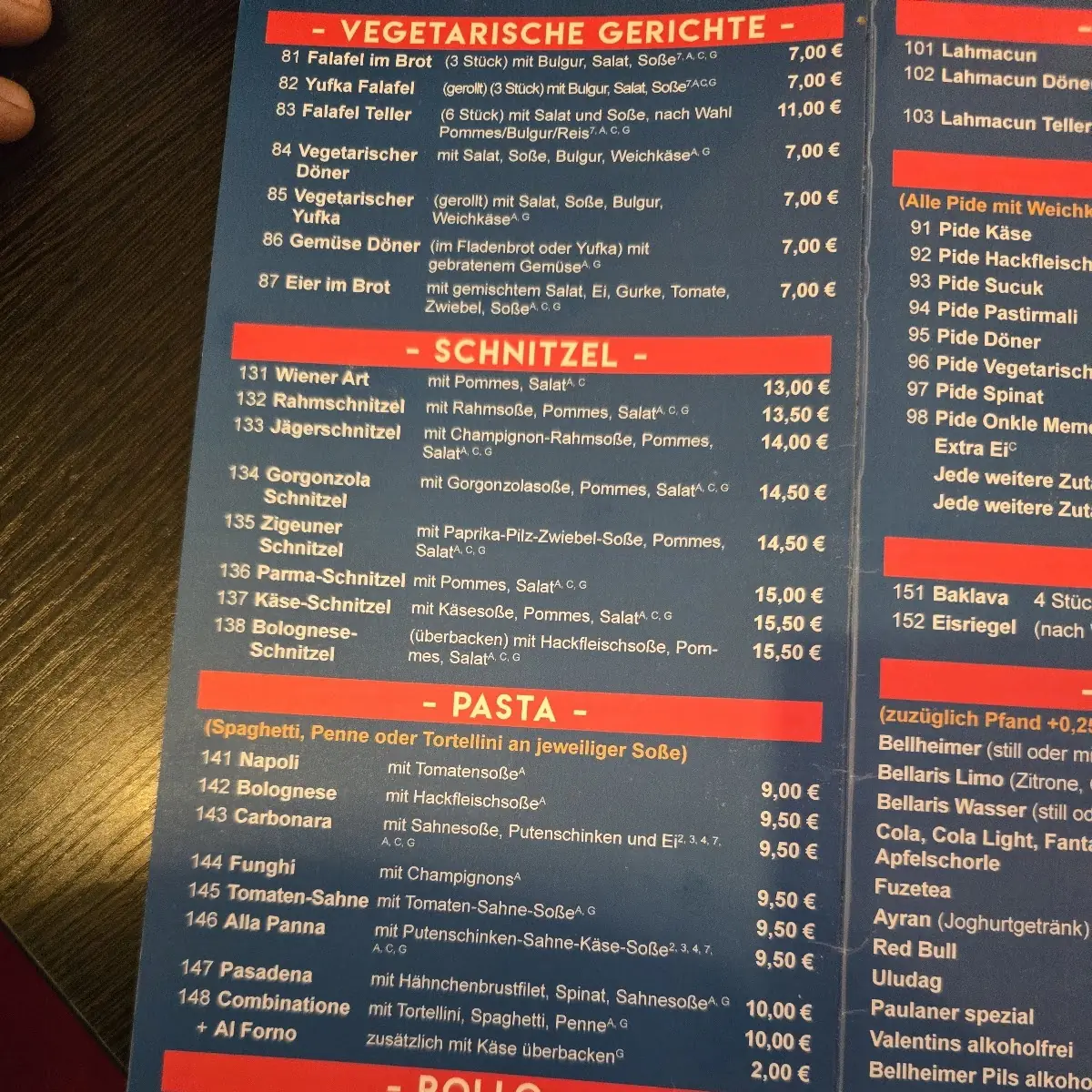 Speisekarte photo 1