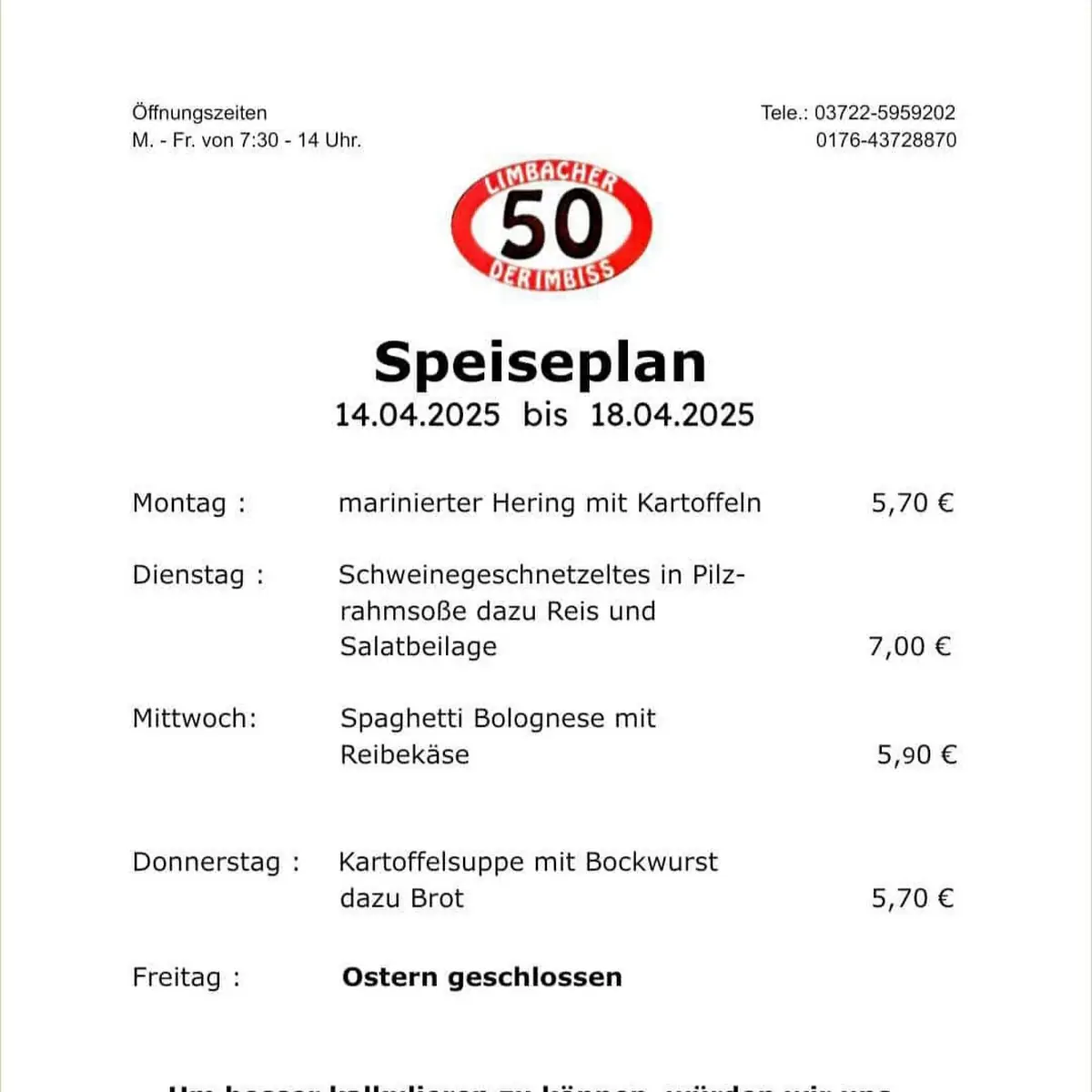 Speisekarte photo 1