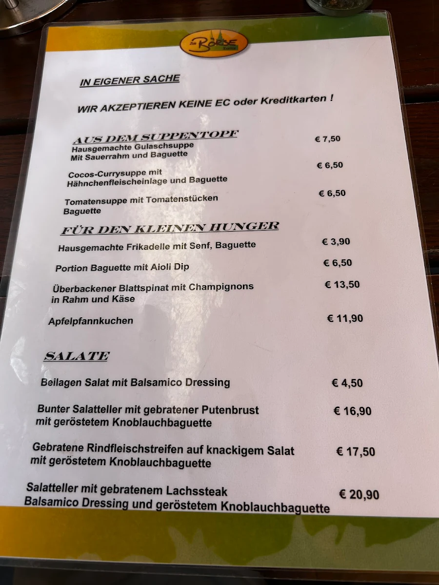 Speisekarte photo 5
