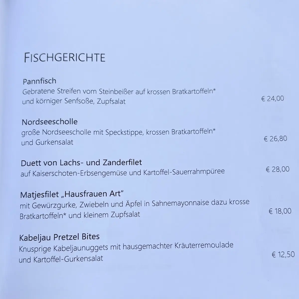 Speisekarte photo 1