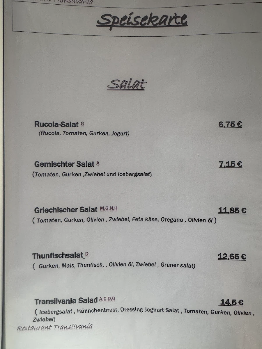 Speisekarte photo 1