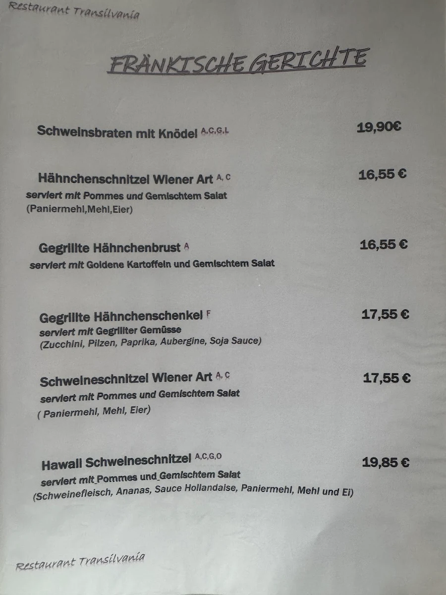 Speisekarte photo 2
