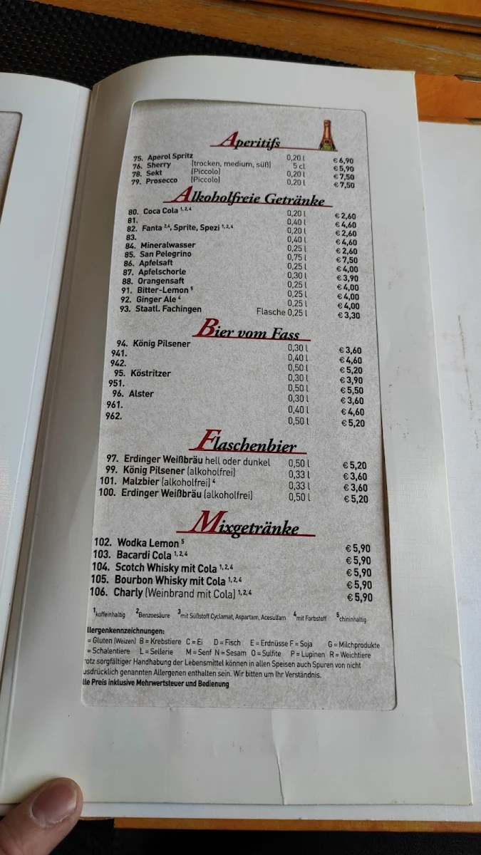 Speisekarte photo 4