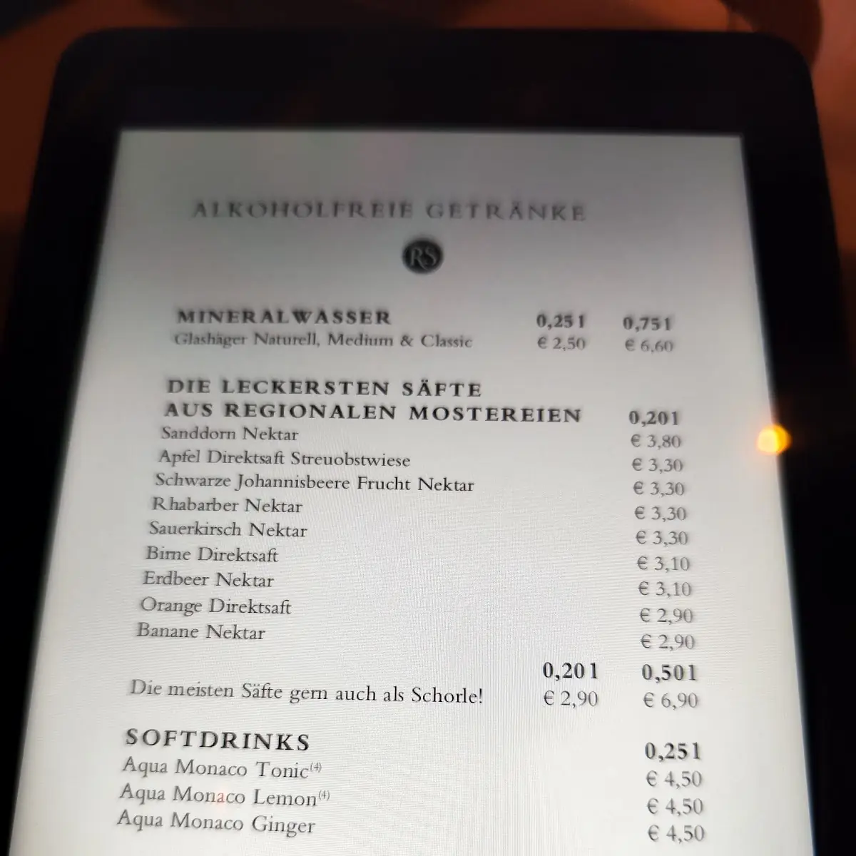 Speisekarte photo 3