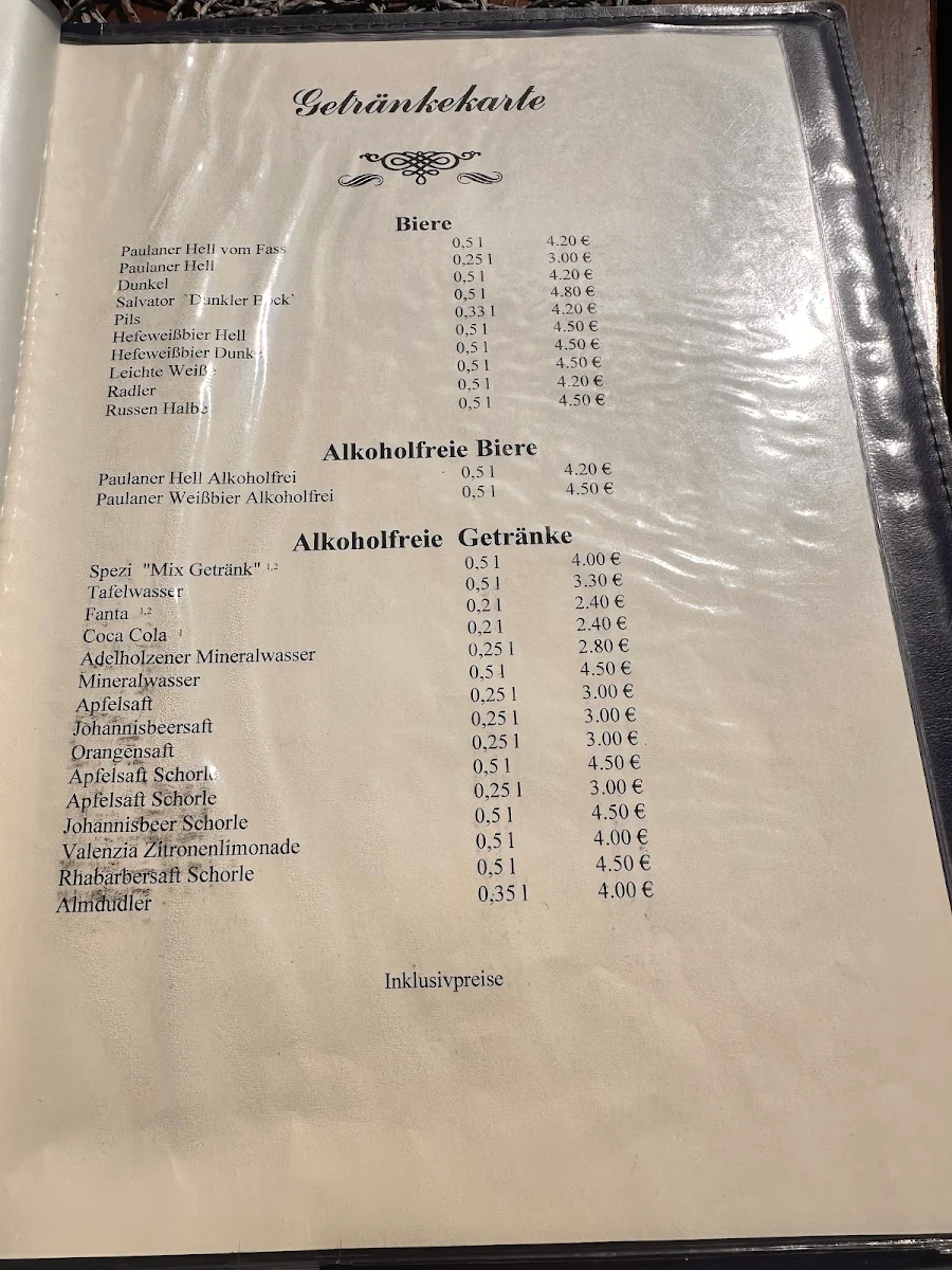 Speisekarte photo 1