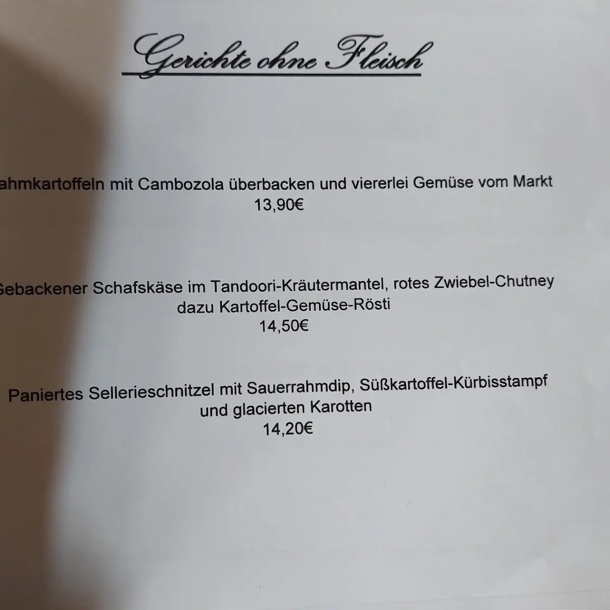 Speisekarte photo 5