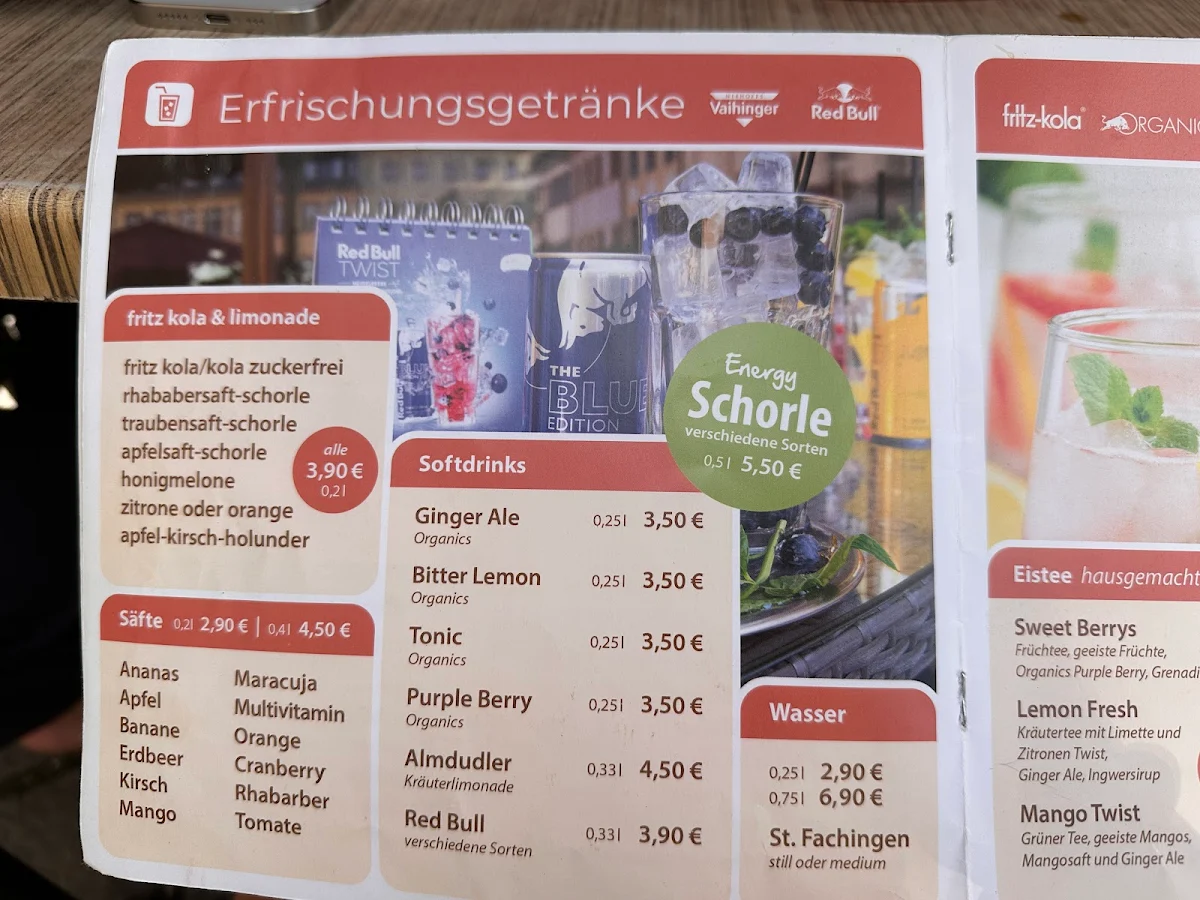 Speisekarte, Restaurant Kanitz