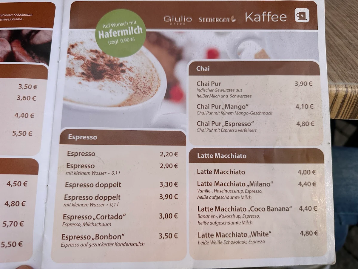 Speisekarte, Restaurant Kanitz