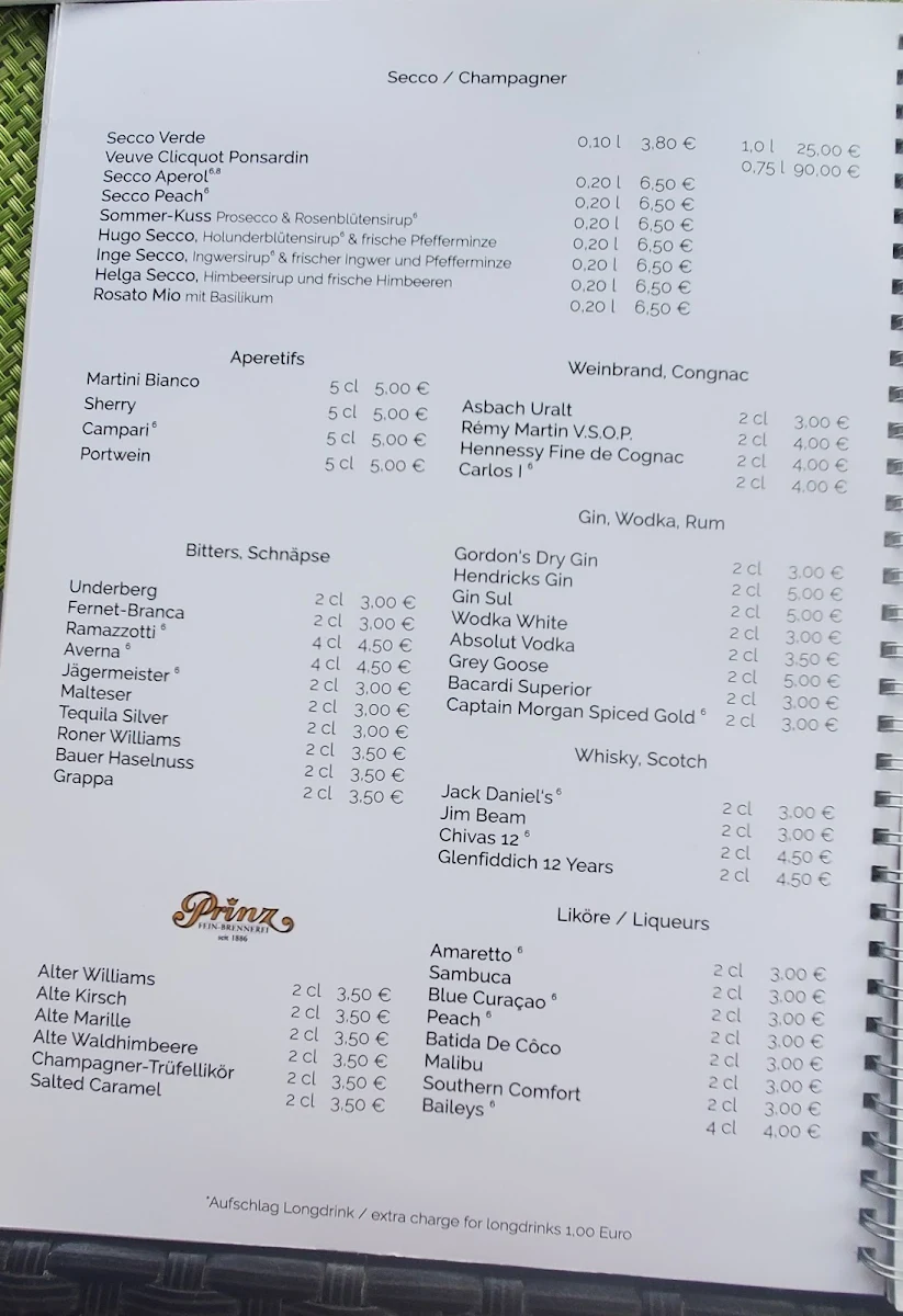 Speisekarte, Maxi Gastro GmbH