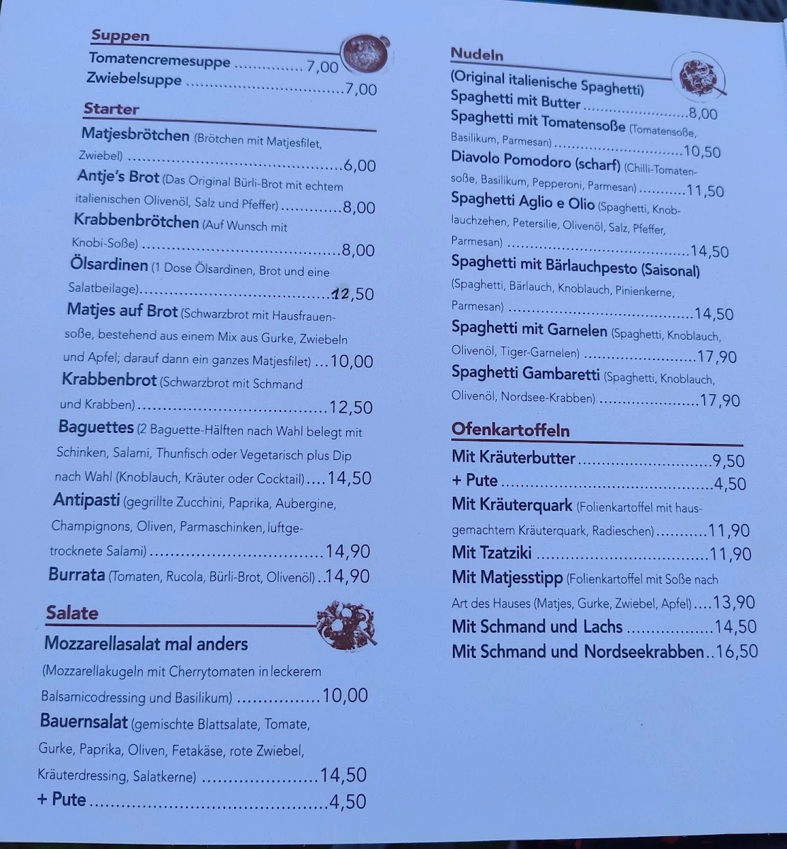 Speisekarte photo 2