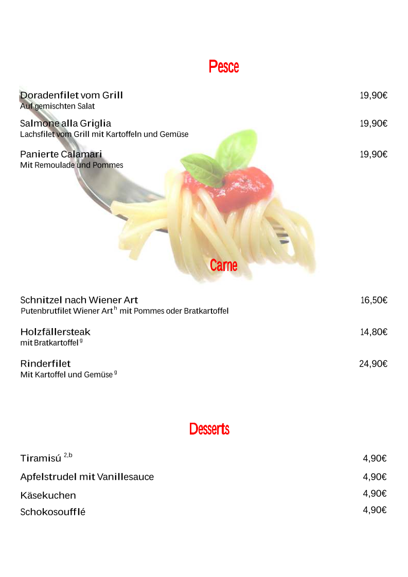 Speisekarte photo 10