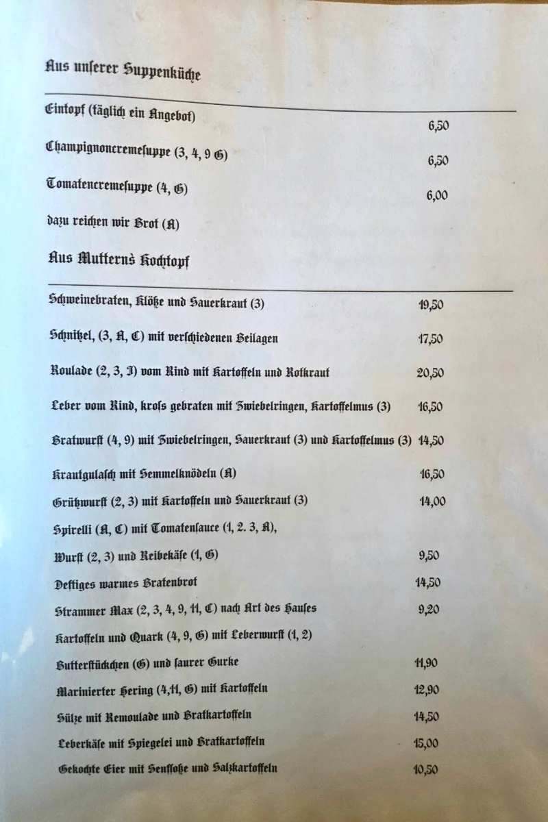 Speisekarte photo 2