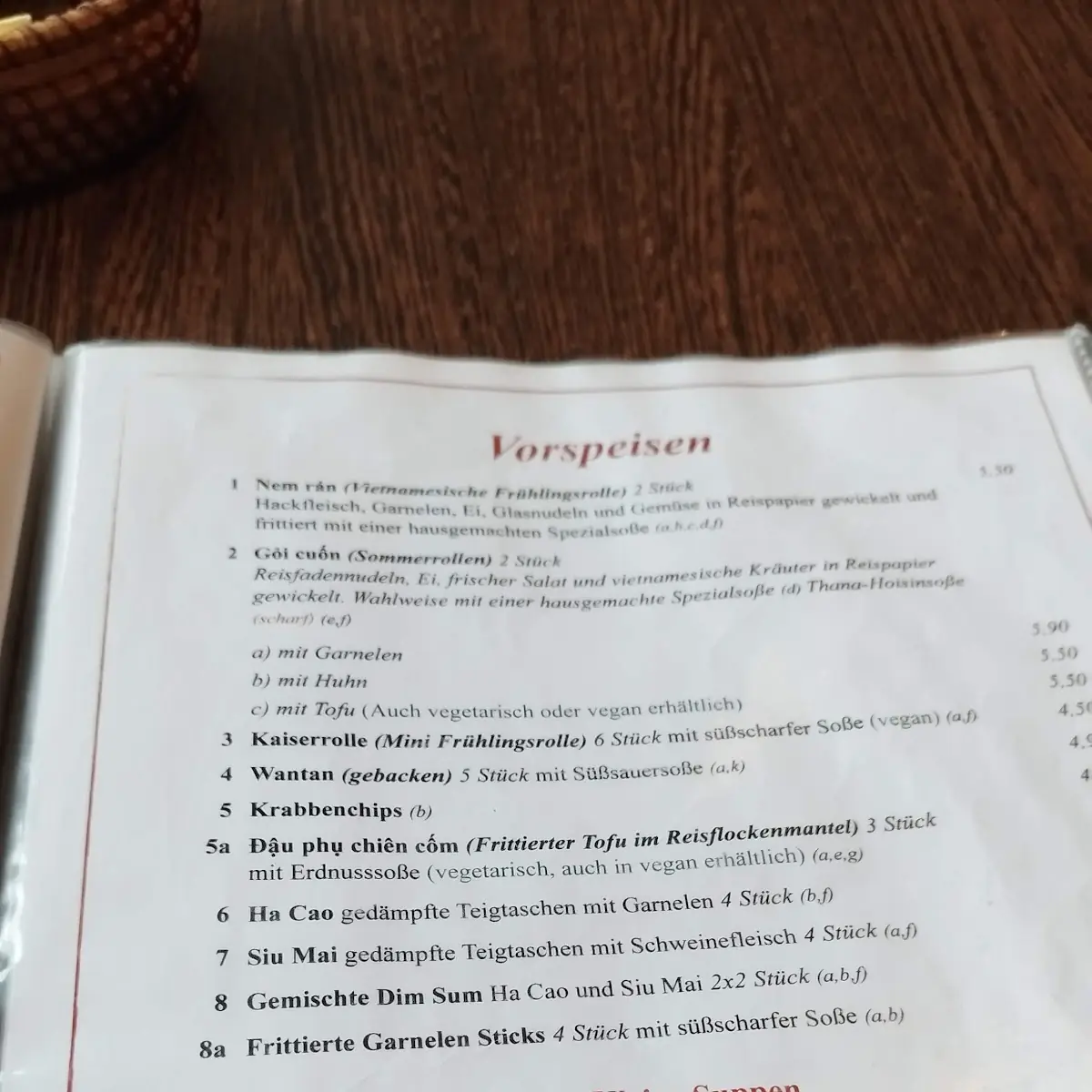 Speisekarte photo 8