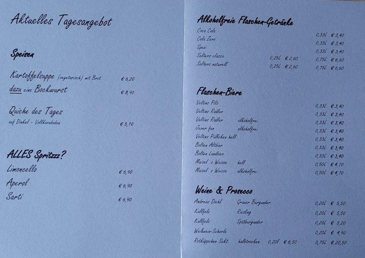 Speisekarte photo 3