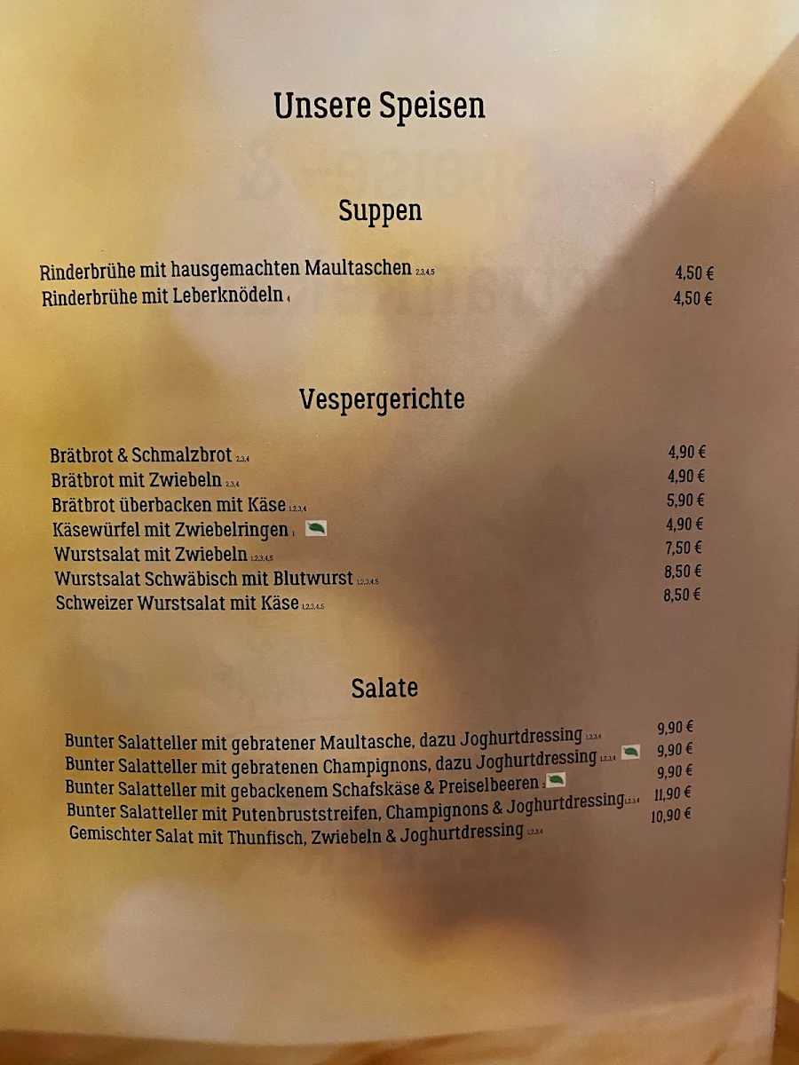 Speisekarte photo 4