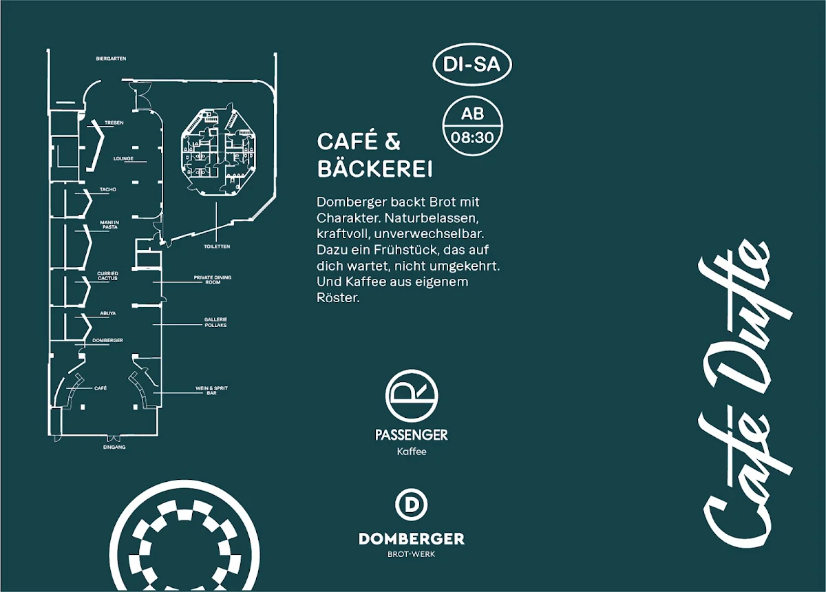 Speisekarte, Café Dufte