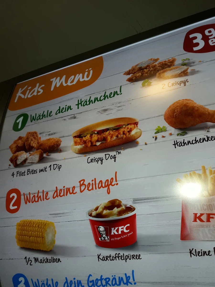 Speisekarte, Kentucky Fried Chicken