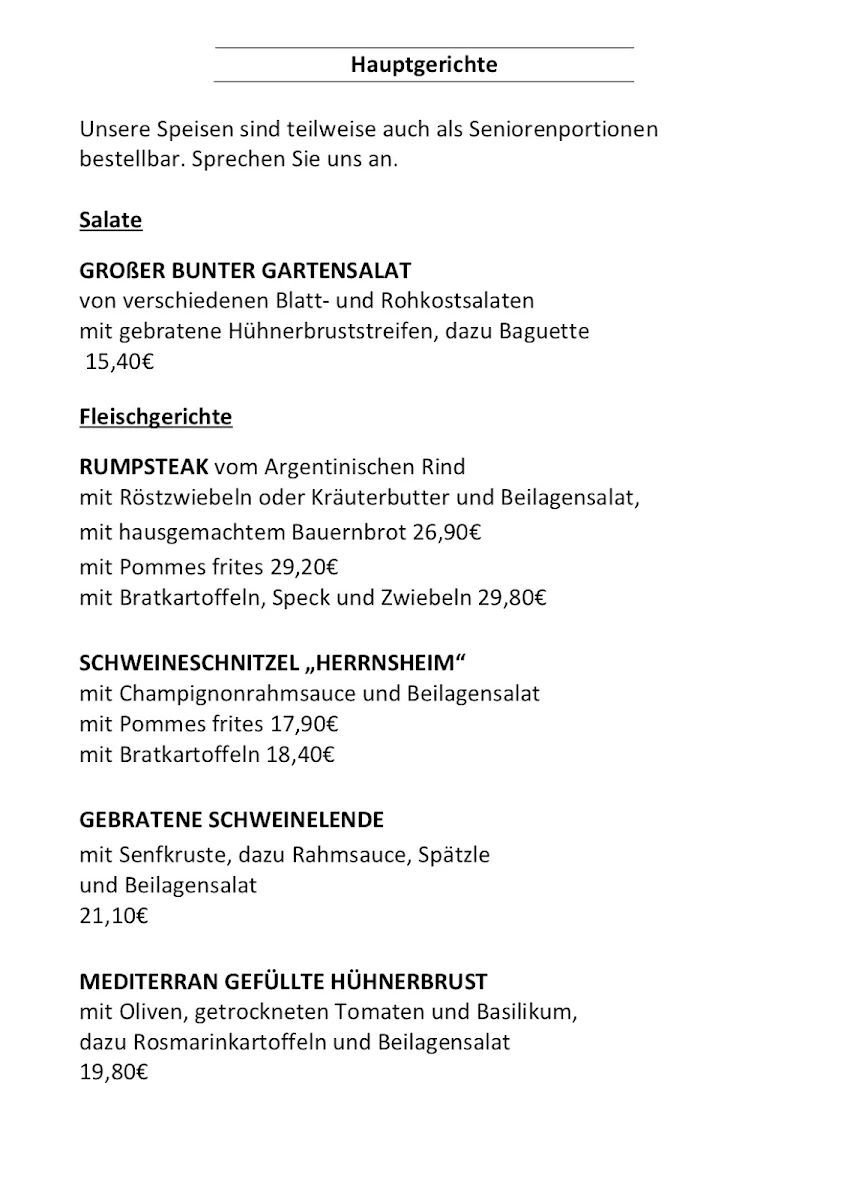 Speisekarte photo 1