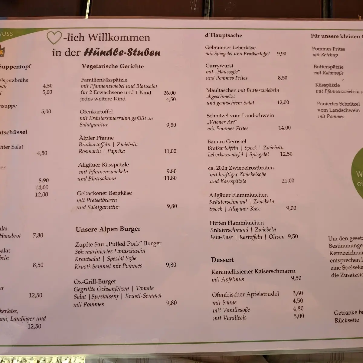 Speisekarte photo 6
