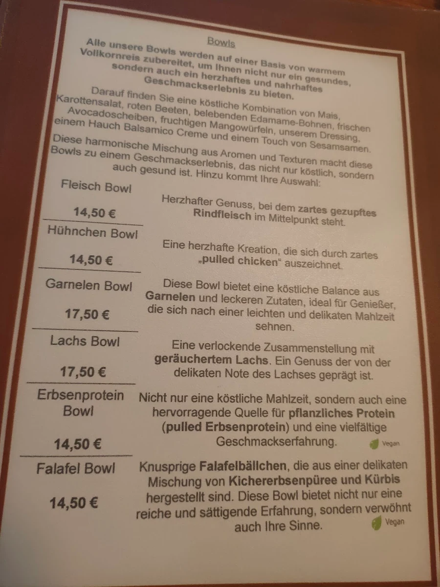 Speisekarte photo 1