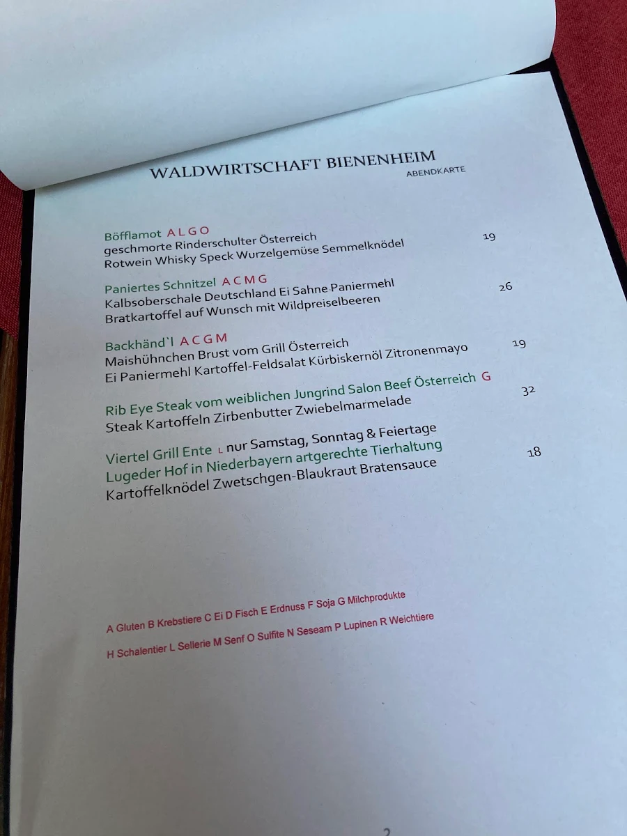 Speisekarte photo 4