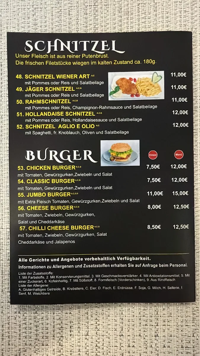 Speisekarte photo 2