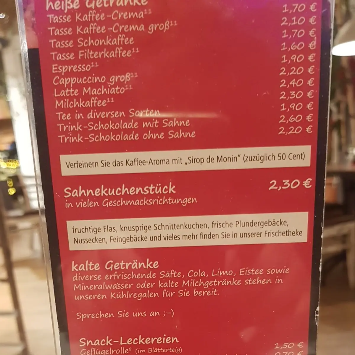 Speisekarte photo 3