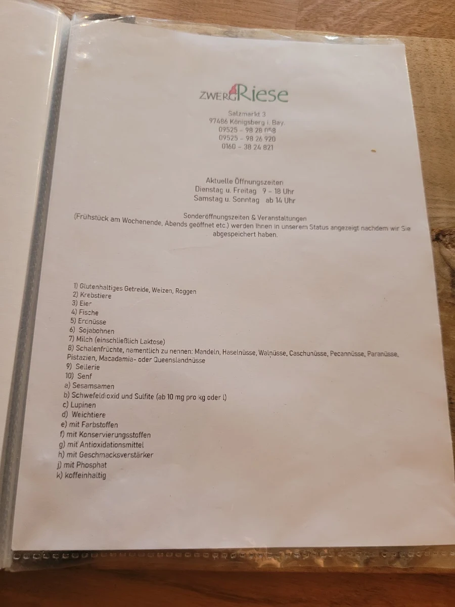 Speisekarte photo 3