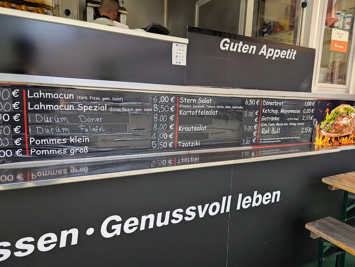 Speisekarte, Stern imbiss hähnchen & Döner Kebab