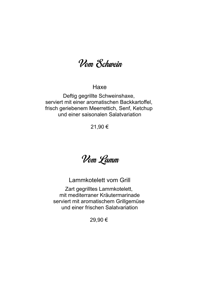 Speisekarte photo 8