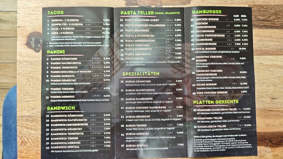 Speisekarte photo 2