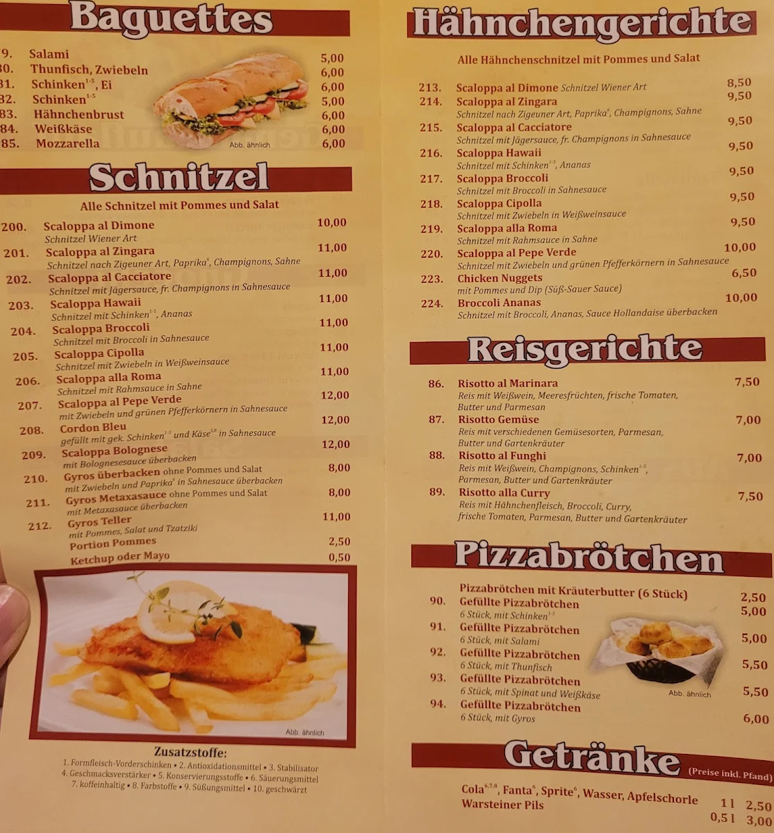 Speisekarte photo 2