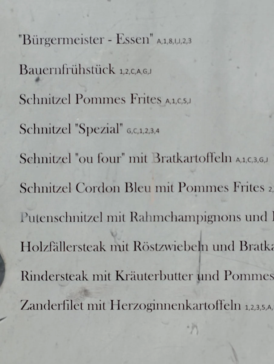 Speisekarte photo 2