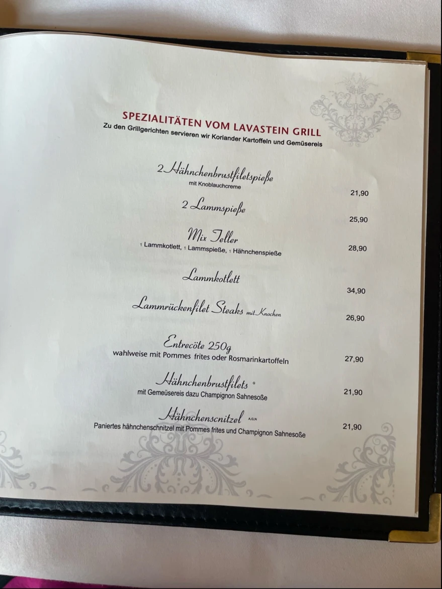 Speisekarte photo 1