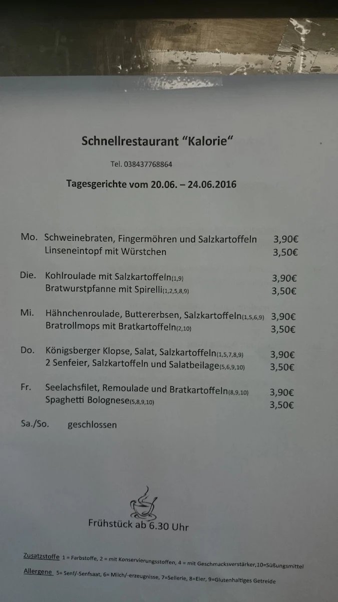 Speisekarte photo 2