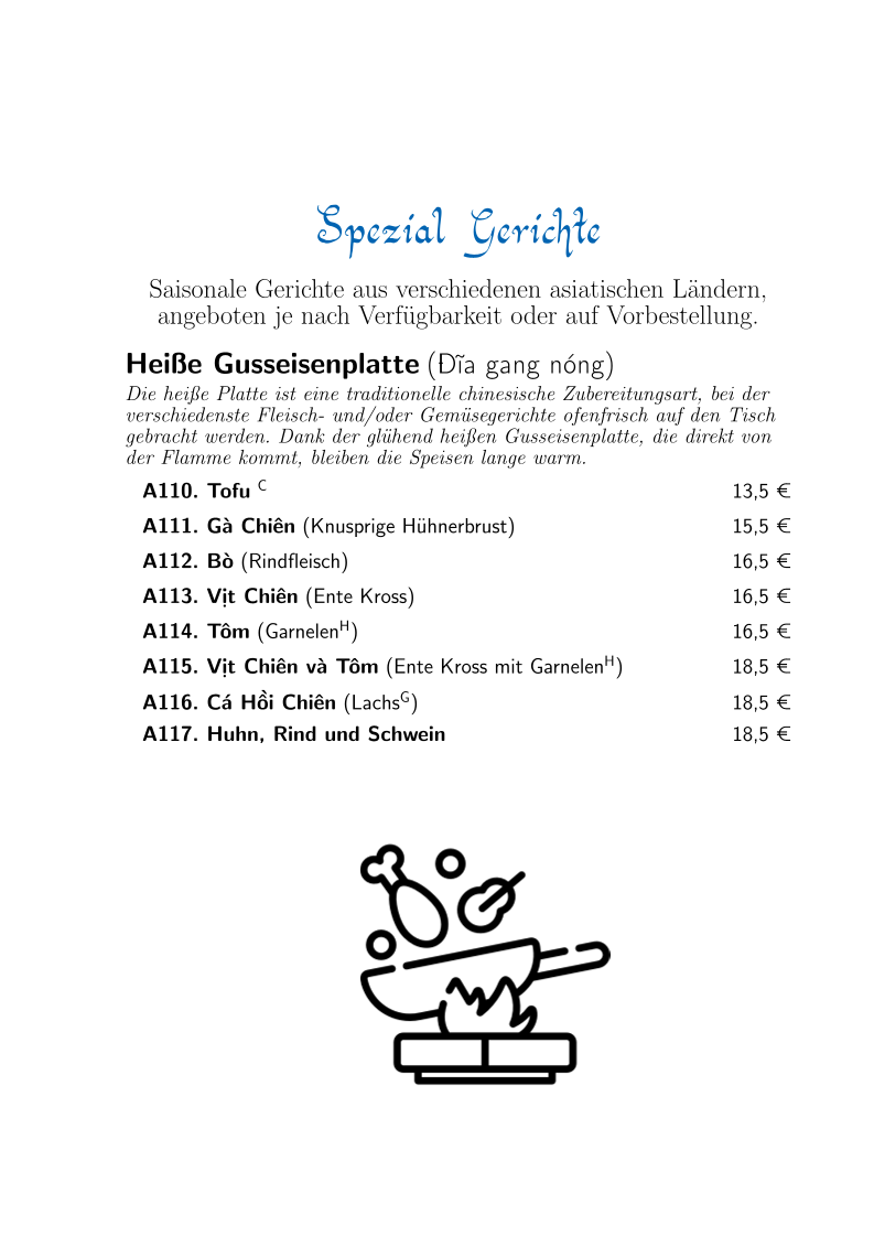 Speisekarte photo 8