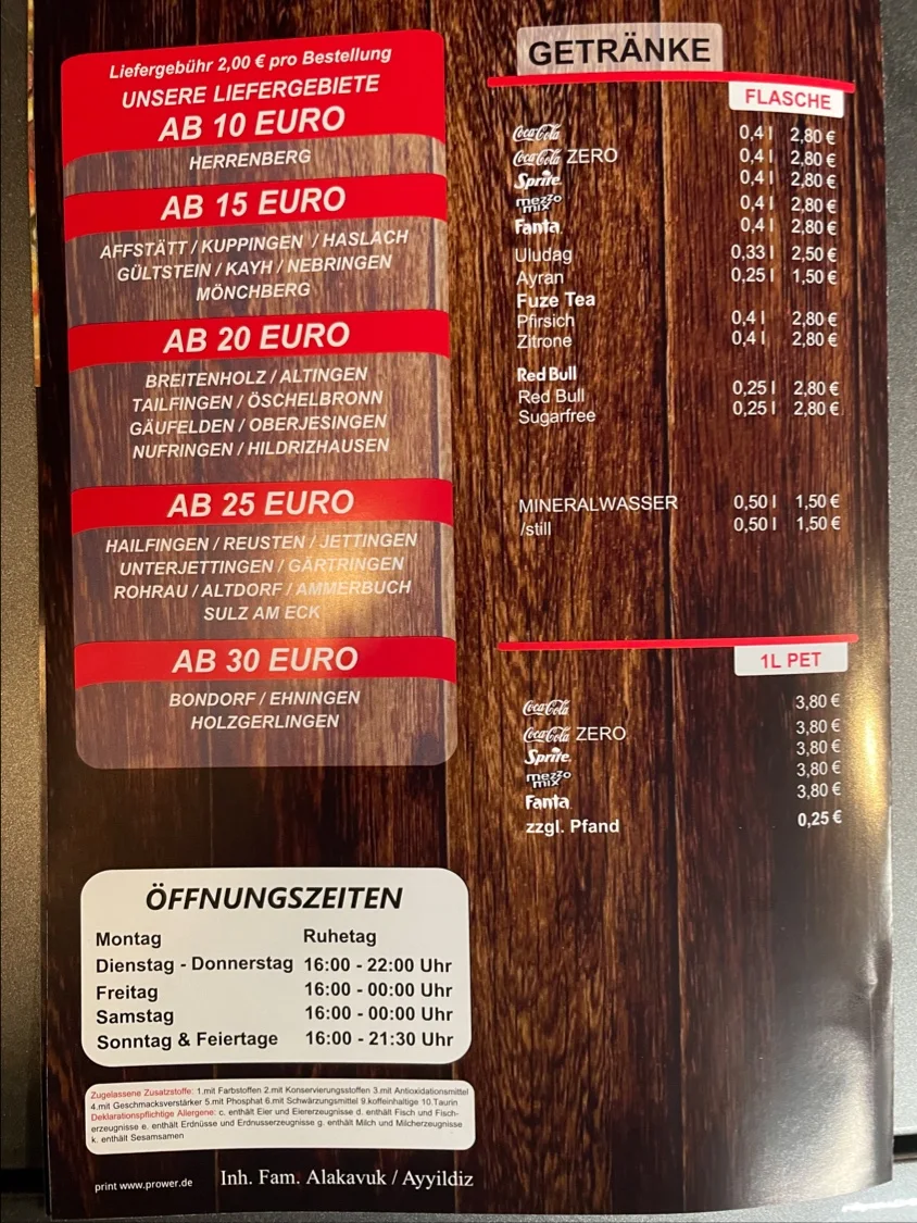 Speisekarte photo 6