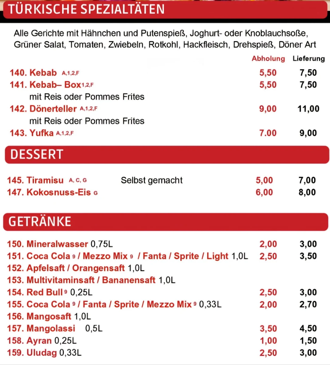 Speisekarte photo 1