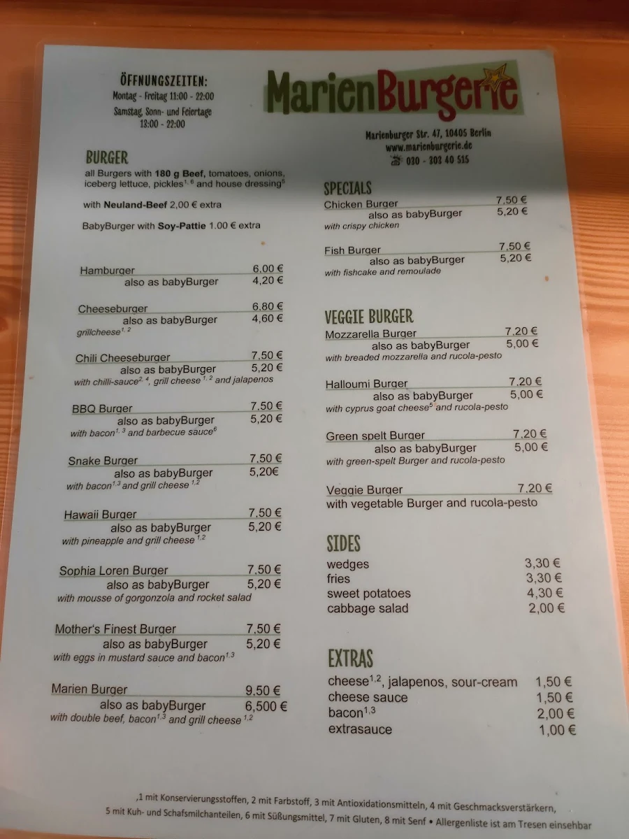 Speisekarte photo 3