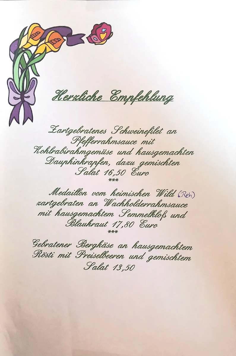 Speisekarte photo 2