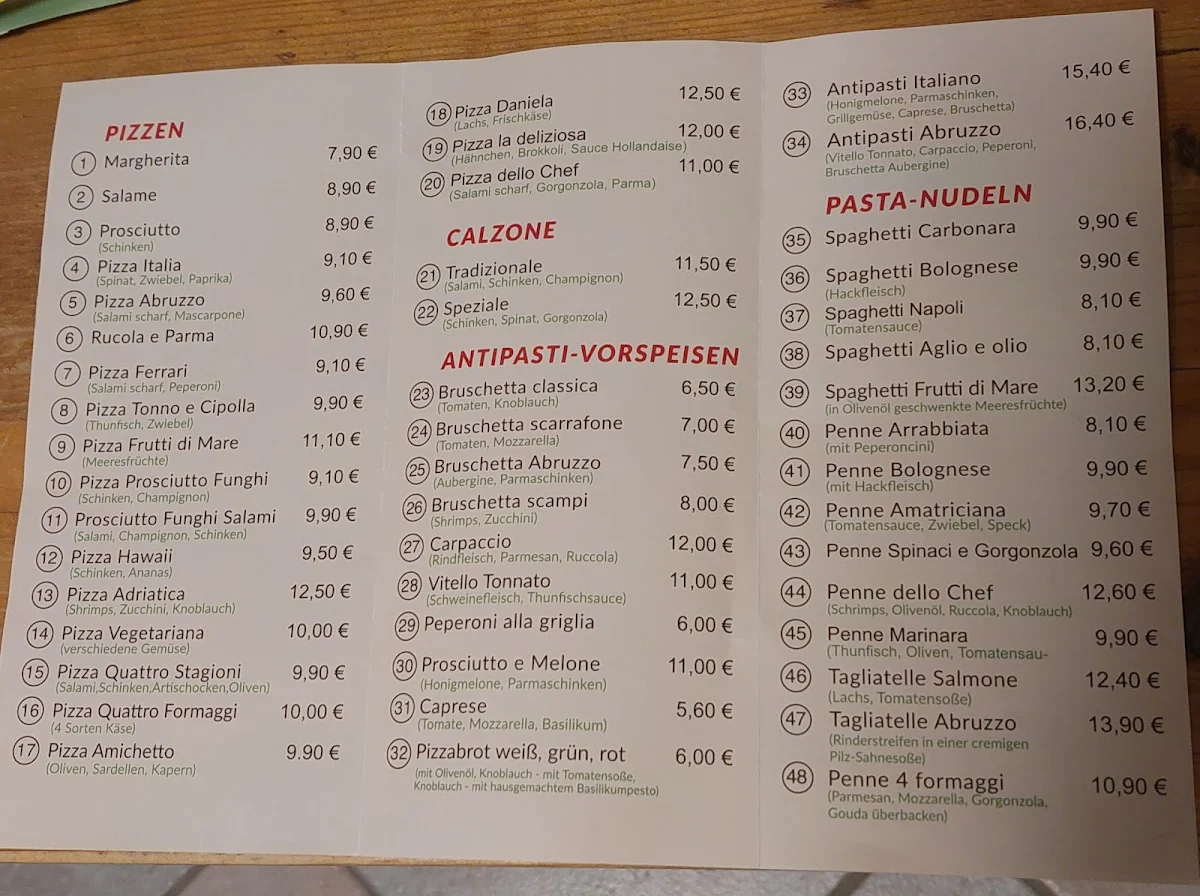 Speisekarte photo 3