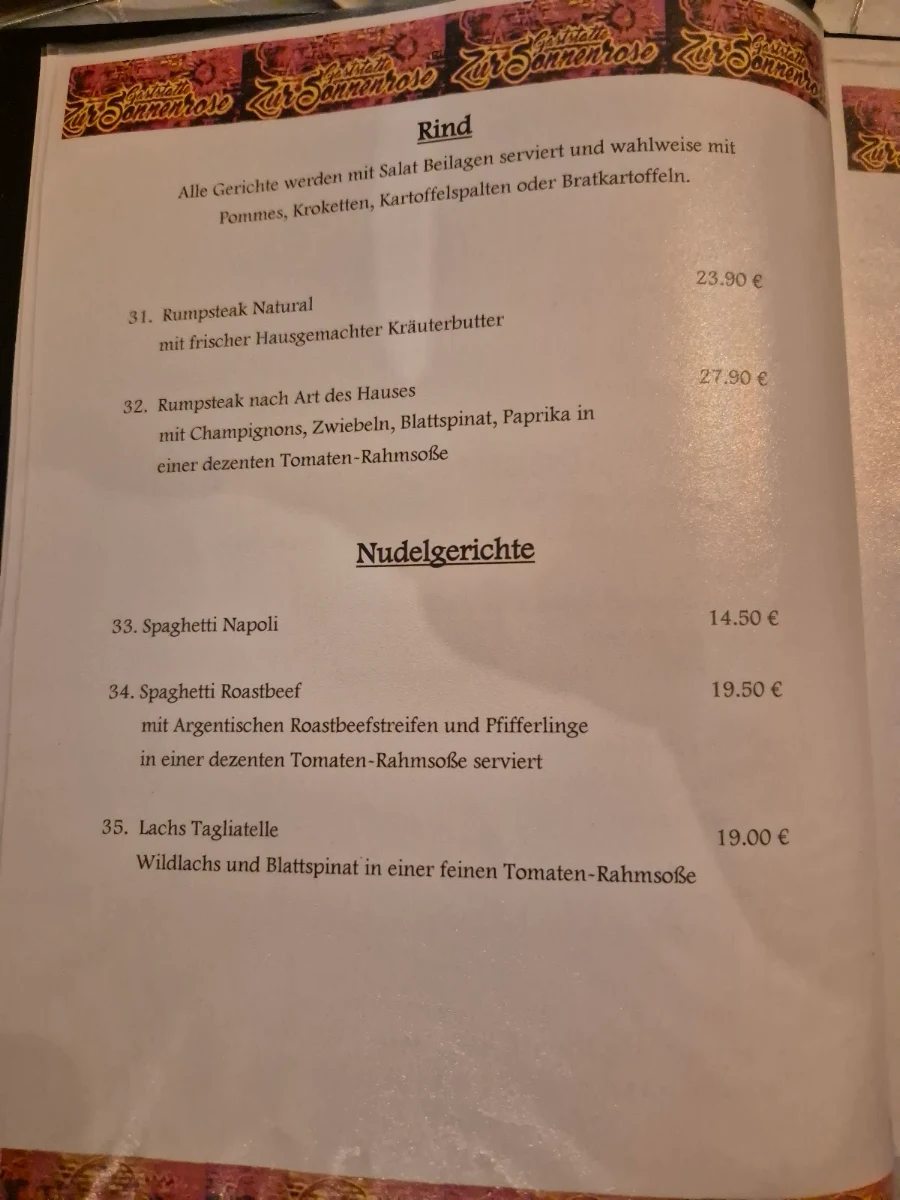Speisekarte photo 1