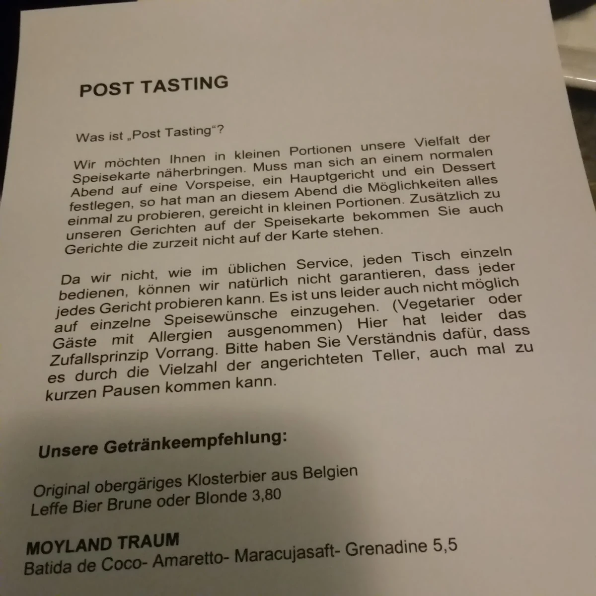 Speisekarte photo 4