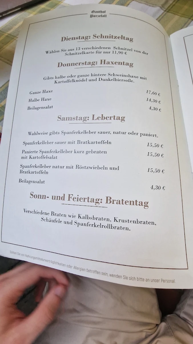 Speisekarte photo 2