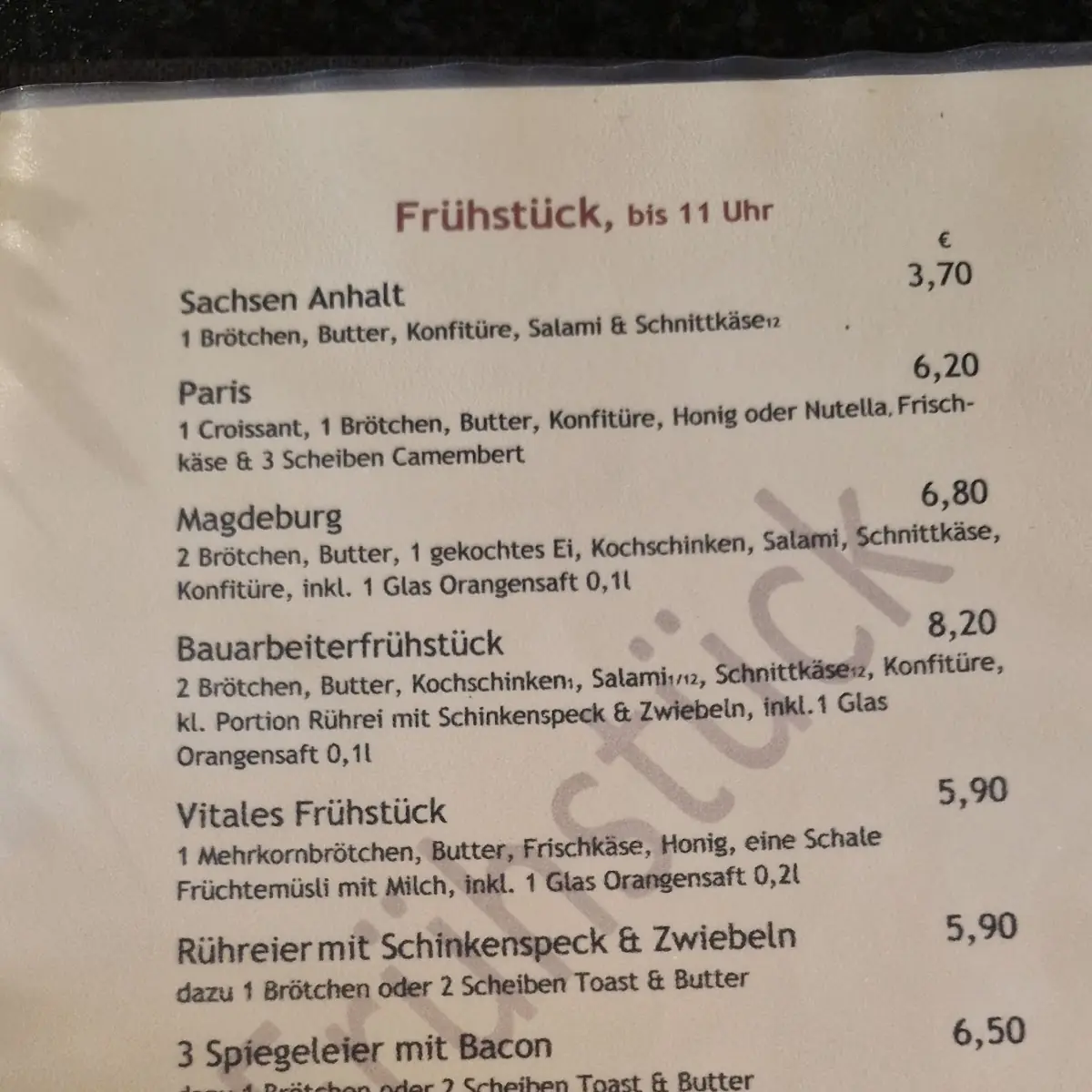 Speisekarte photo 10
