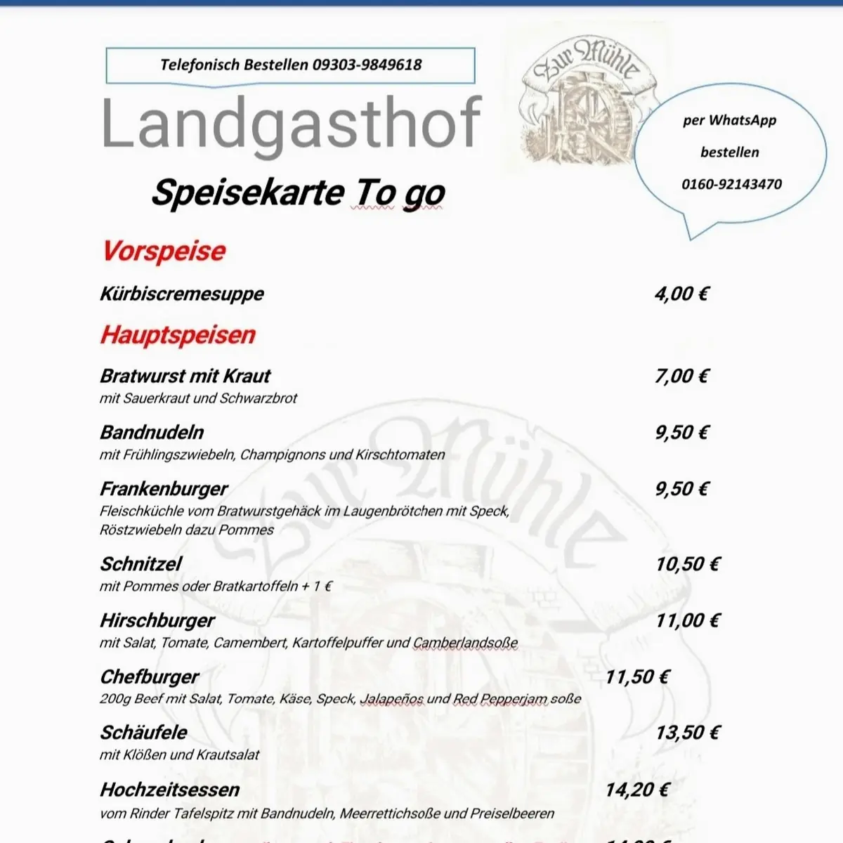 Speisekarte photo 6